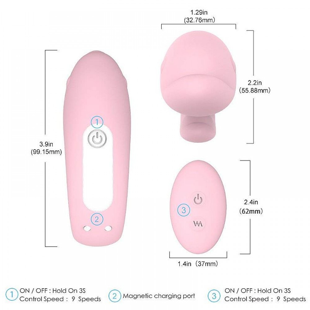 VIBRADOR DE CASAL GOLFINHO COM CONTRLE 5790