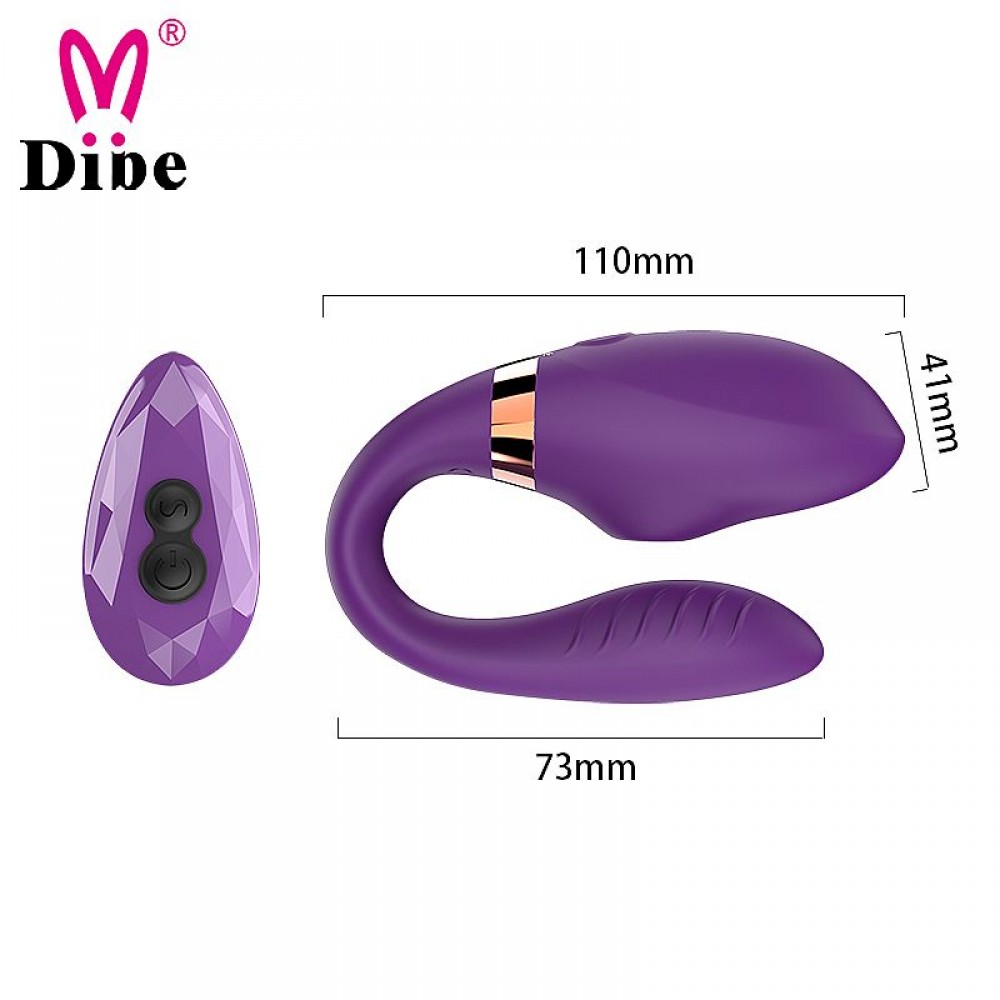 VIBRADOR DE CASAL DIBE II COM PULSACAO 6489