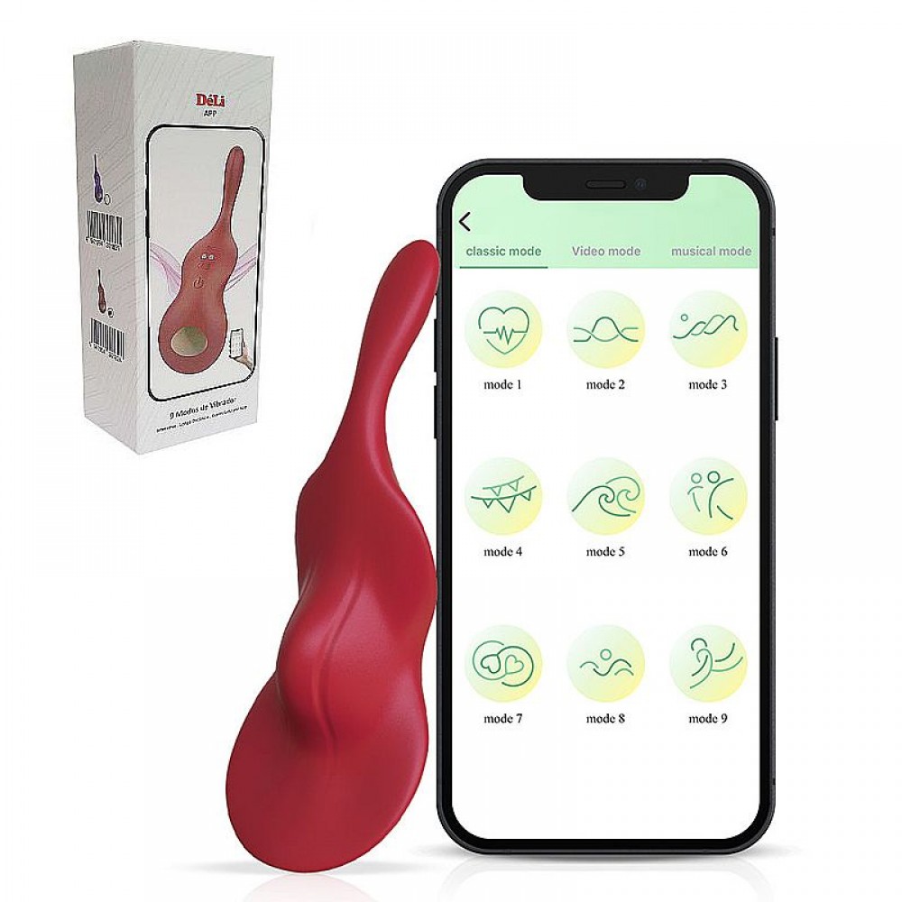 VIBRADOR DE CALCINHA COM CONTROLE POR APP 8287