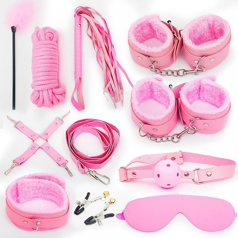 KIT SADO BONDAGE EROTICO COM 11 PECAS 8307