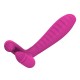 VIBRADOR PONTO G E CLITORIS COM ESTIMULADOR DE MAMILOS COUPLER 8373