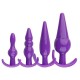 KIT COM 04 PLUG ANAL EM SILICONE 8391