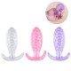 PLUG ANAL EM SILICONE COM TEXTURA BOLINHA 8453