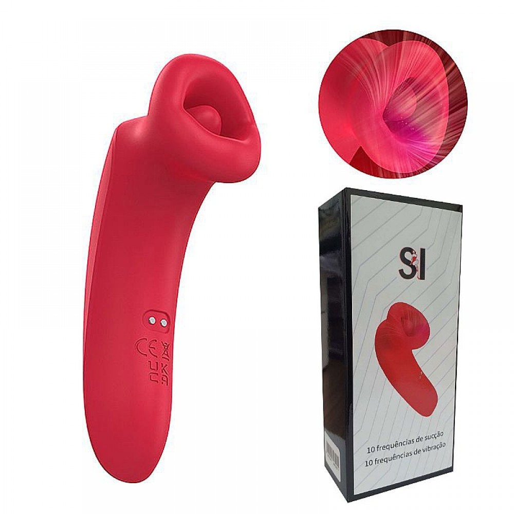 BOCA VIBRADOR DE CLITORIS COM SUCÇÃO 8617