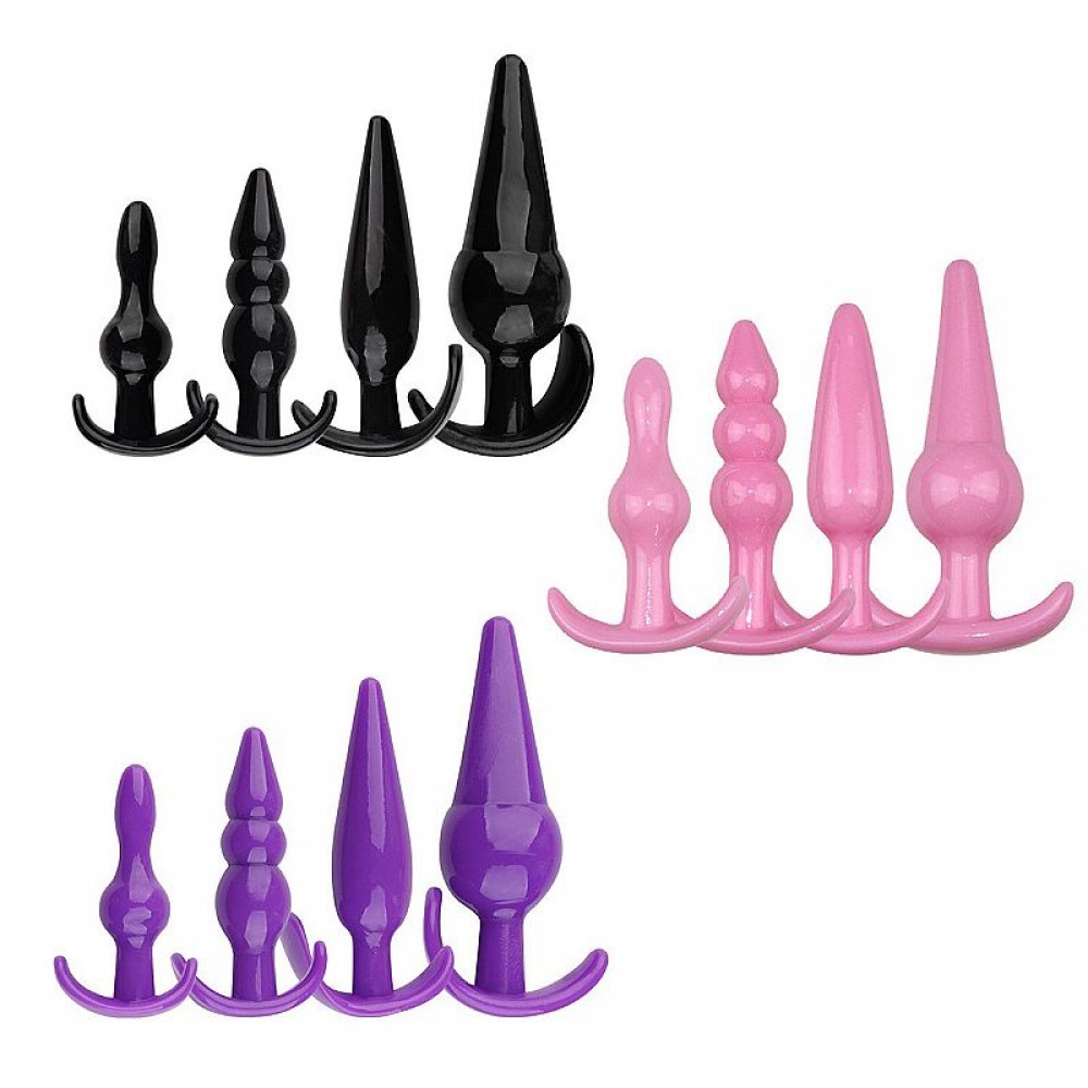 KIT COM 04 PLUG ANAL EM SILICONE 8391