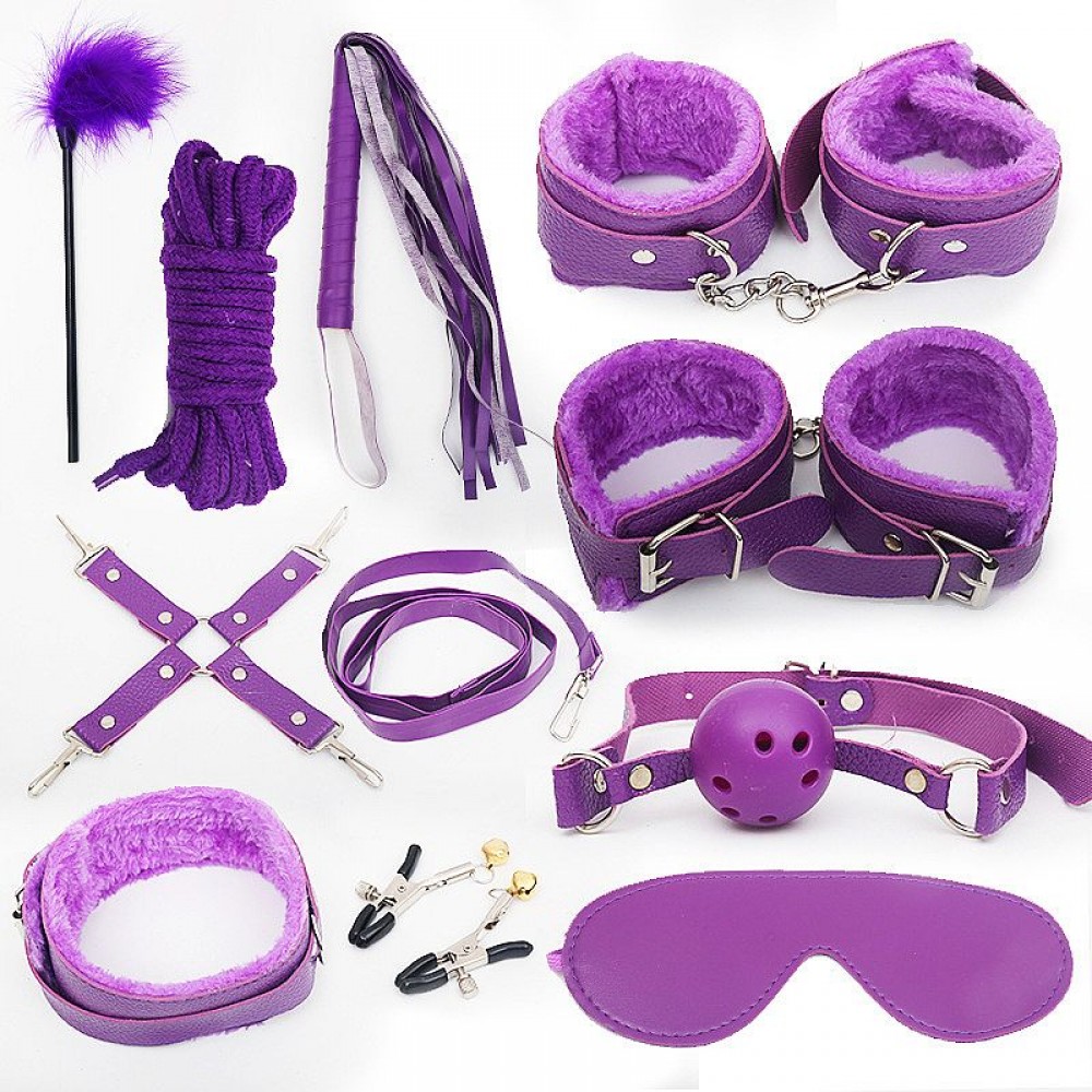 KIT SADO BONDAGE EROTICO COM 11 PECAS 8307