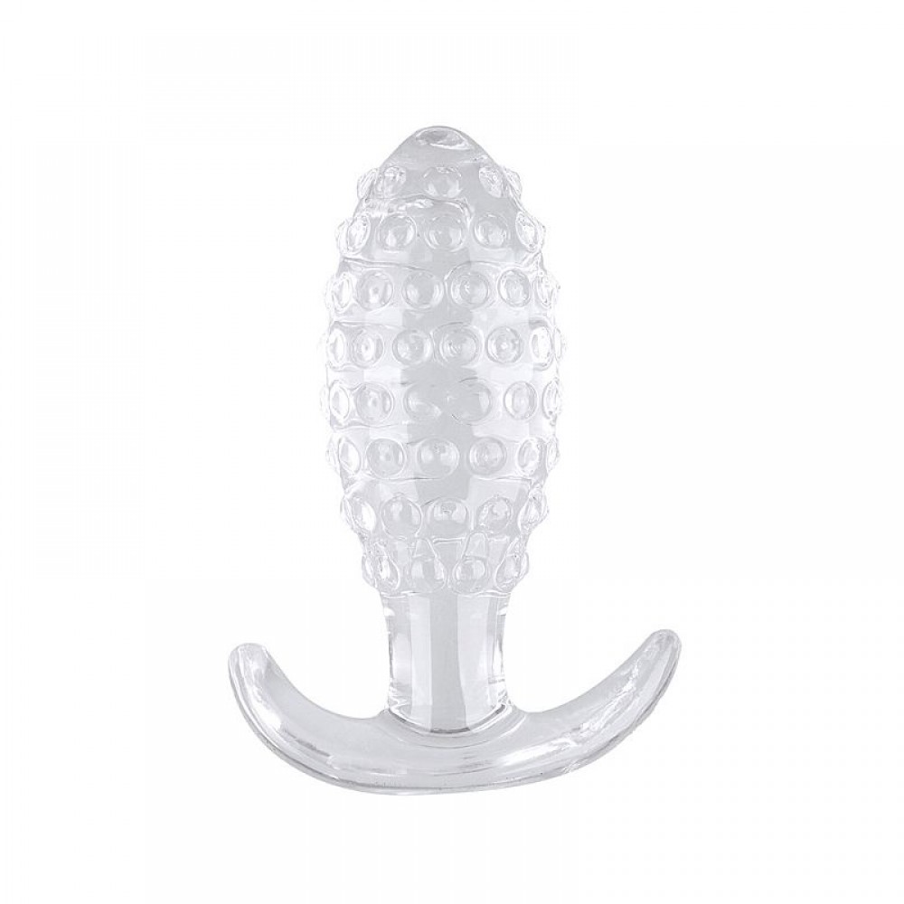 PLUG ANAL EM SILICONE COM TEXTURA BOLINHA 8453