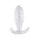 PLUG ANAL EM SILICONE COM TEXTURA BOLINHA 8453