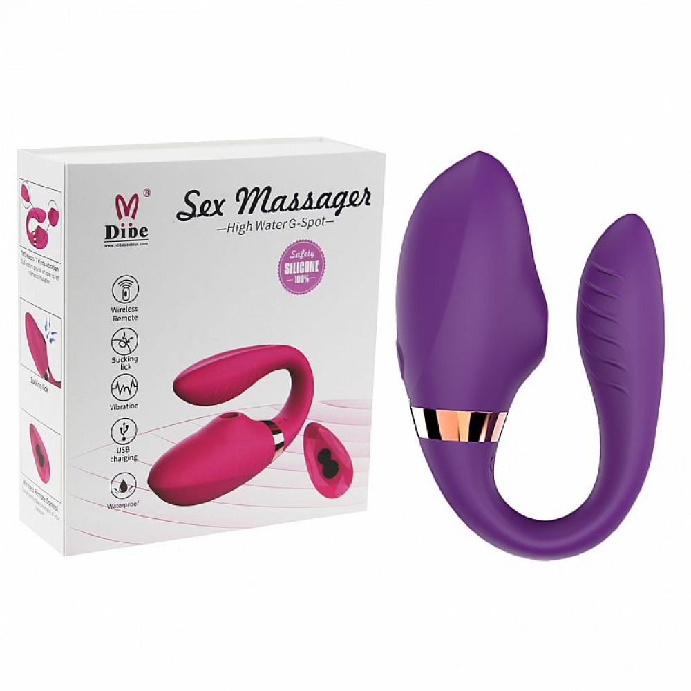 VIBRADOR DE CASAL DIBE II COM PULSACAO 6489