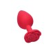 Plug Anal em Silicone - Formato Rosa - Tamanho M