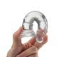 DILDO REALÍSTICO TRANSPARENTE - 14,8 x 3,0