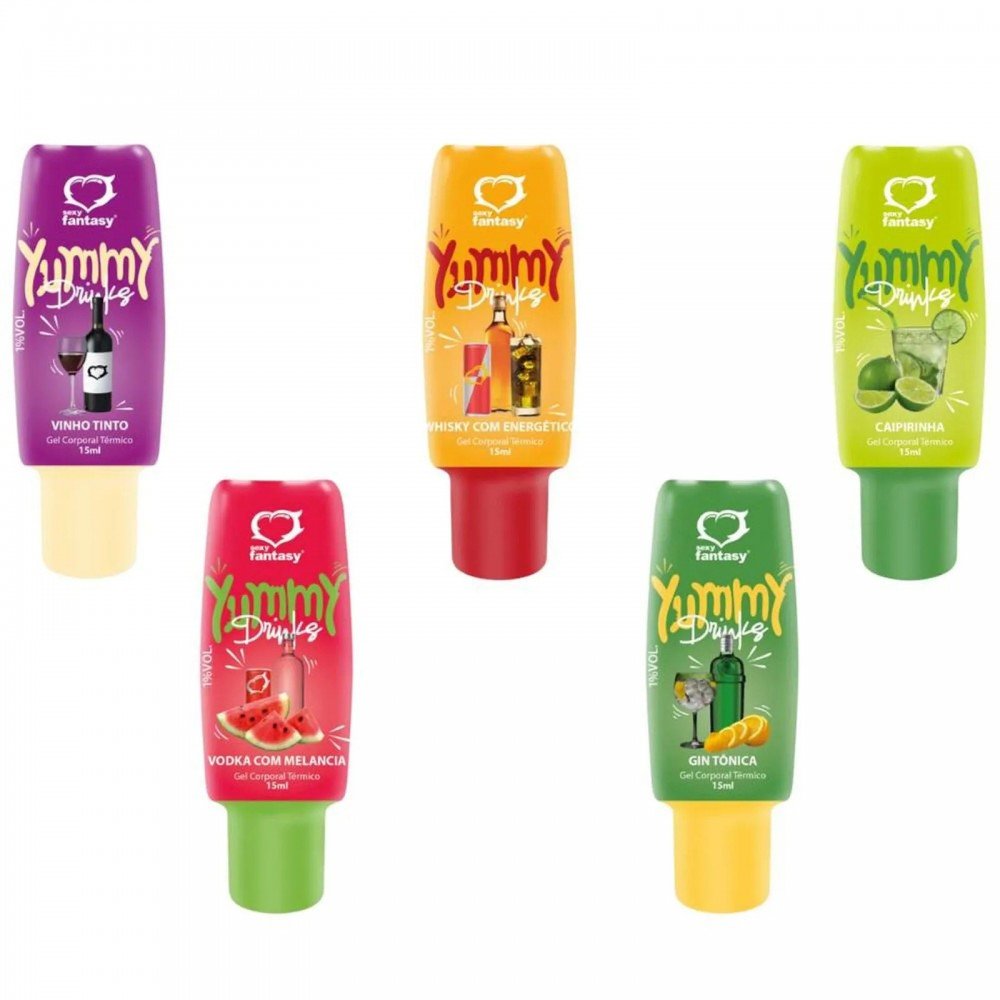 YUMMY DRINKS 15ML - GEL TÉRMICO COMESTÍVEL