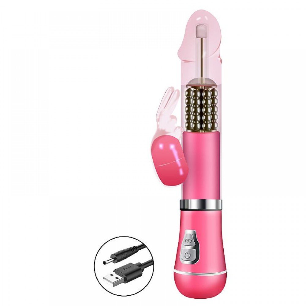 VIBRADOR ROTATIVO DE COELHO RECARREGÁVEL | MODELO: 8494