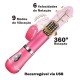 VIBRADOR ROTATIVO DE COELHO RECARREGÁVEL | MODELO: 8494