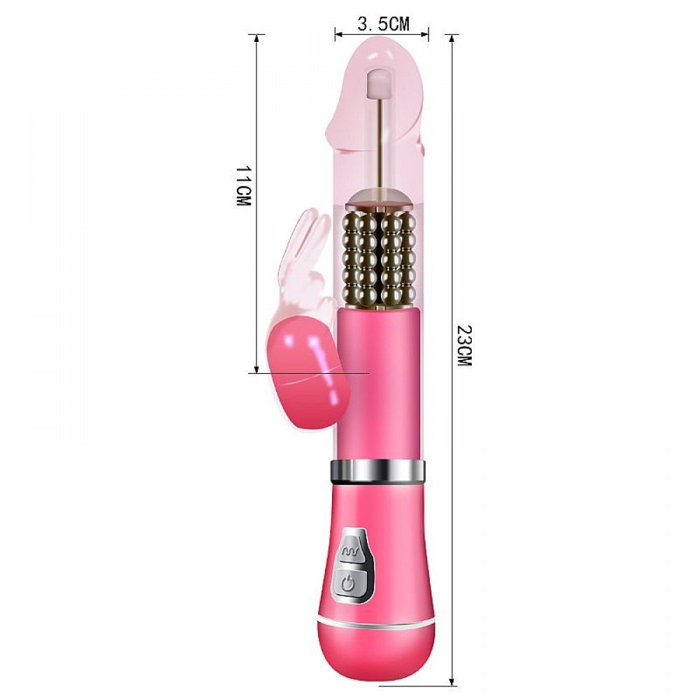 VIBRADOR ROTATIVO DE COELHO RECARREGÁVEL | MODELO: 8494