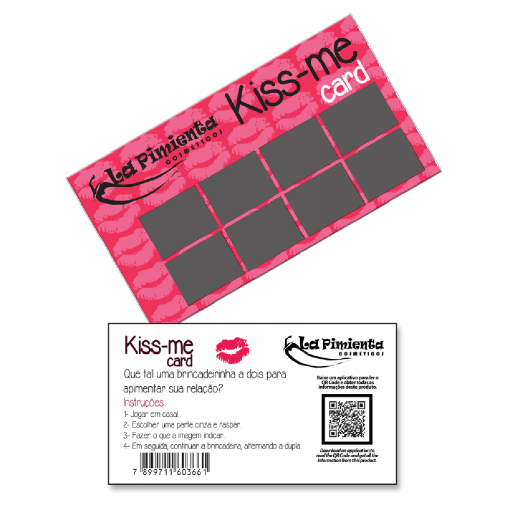 RASPADINHA EROTICA KISS - ME CARD