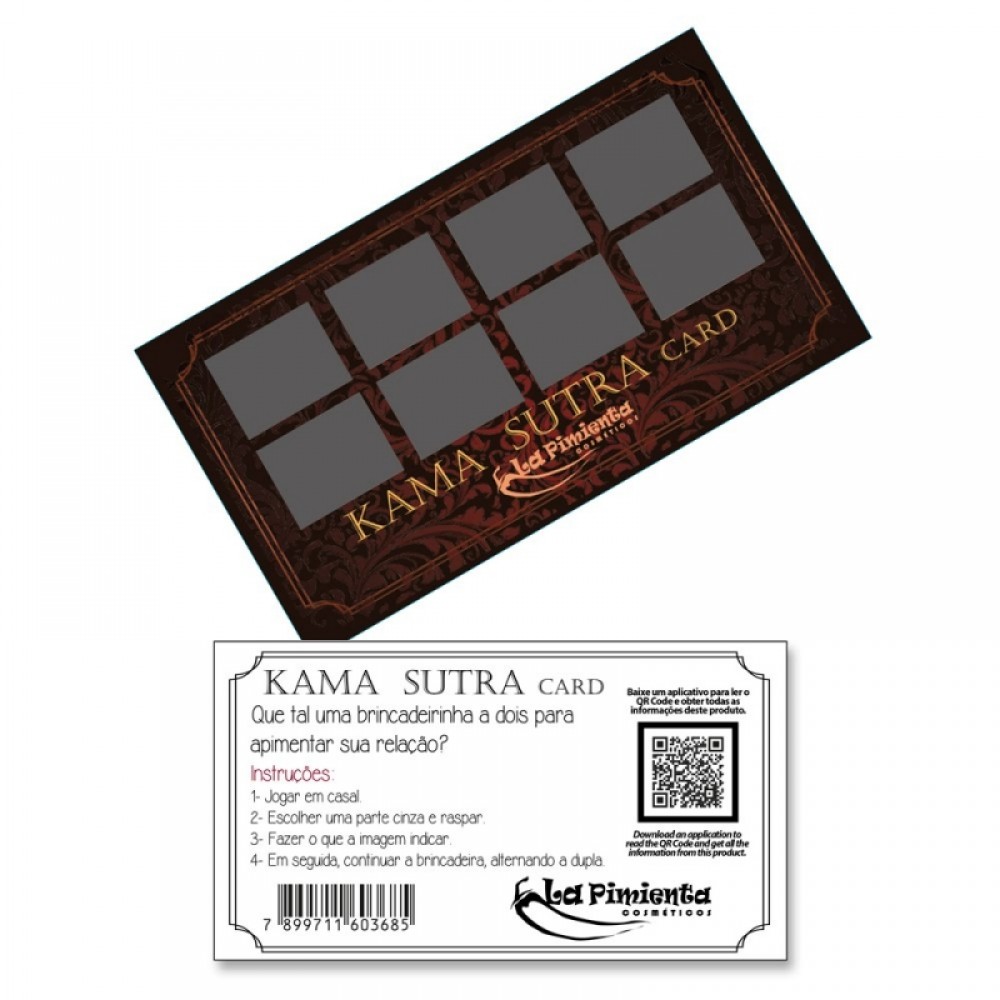 RASPADINHA EROTIKA KAMA SUTRA CARD