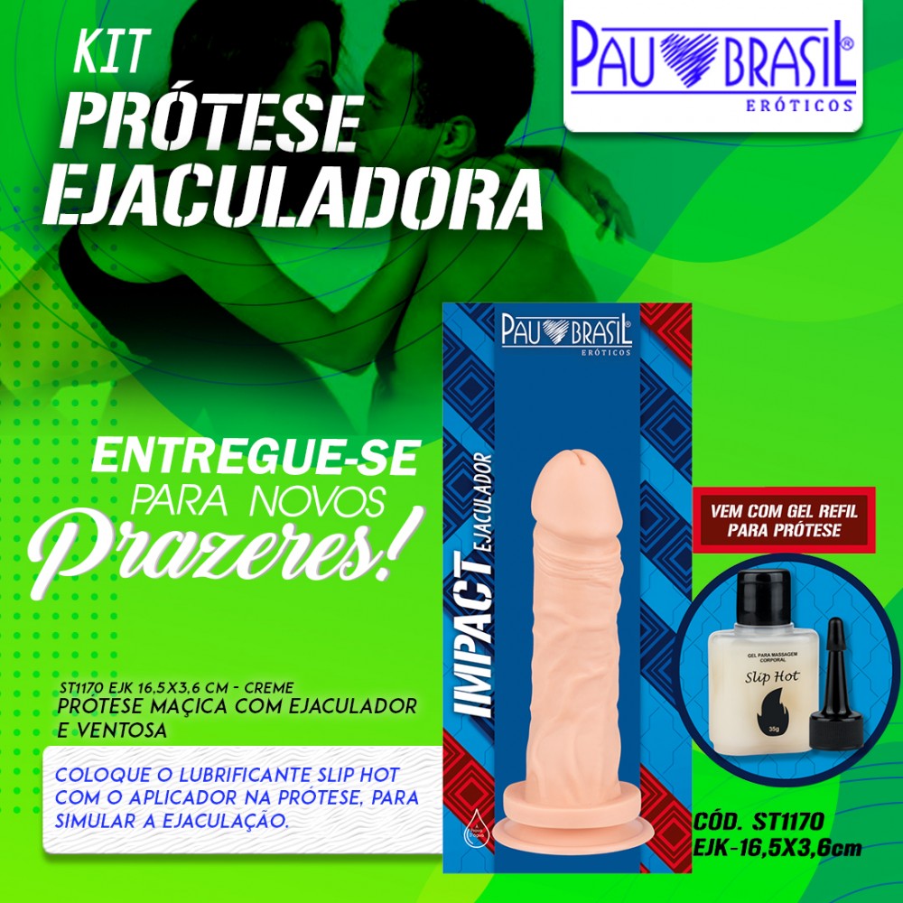 PROTESE EJACULADORA 16,5 X 3,6CM ST1170EJ