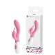 VIBRADOR PONTO G COM RELEVO ESCALONADO E ESTIMULADOR CLITORIANO PRETTY LOVE HYMAN