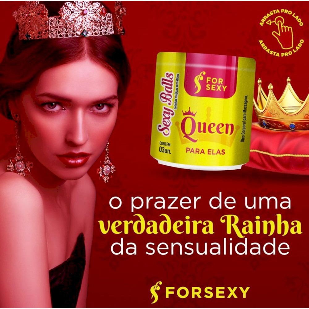 SEXY BALLS QUEEN PARA ELAS COM 3 UNIDADES FOR SEXY